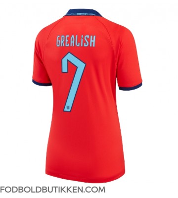 England Jack Grealish #7 Udebanetrøje Dame VM 2022 Kortærmet